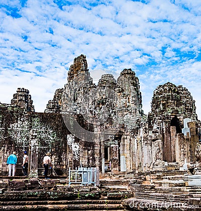 Bayon Temple(Angkor Wat) Editorial Stock Photo