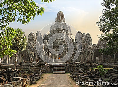 Bayon Temple, Cambodia Stock Photo