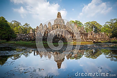 Bayon temple in Cambodia Stock Photo