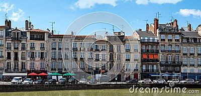 Scene at Bayonne, France on a sunny day Editorial Stock Photo