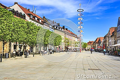 The Bayreuth town Editorial Stock Photo