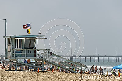 Baywatch tower in venice Editorial Stock Photo