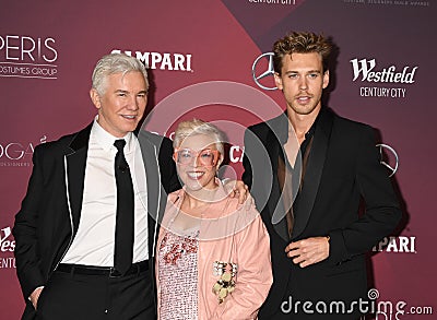 Baz Luhrmann, Catherine Mann and Austin Butler Editorial Stock Photo