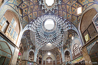 Bazaar of Kashan, in Iran Stock Photo