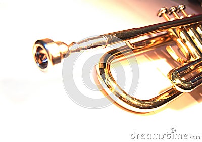 Bb Trumpet Stock Photo