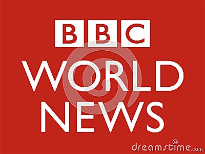 BBC World logo news Editorial Stock Photo