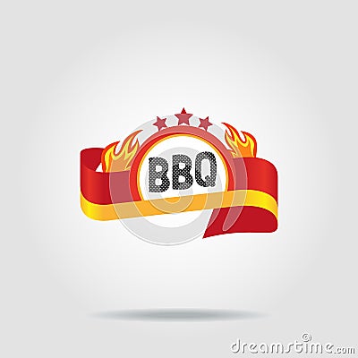 BBQ badge icon Vector Illustration