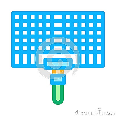 Bbq grid icon vector outline illustration Vector Illustration