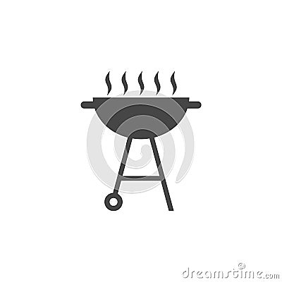 BBQ, Grill Or Barbecue icon Vector Illustration