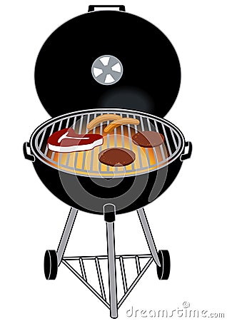 BBQ Grill Vector Illustration
