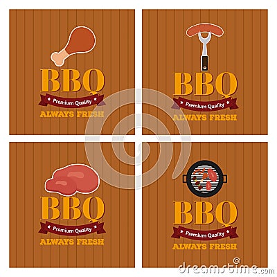 BBQ icon Stock Photo