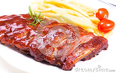 BBQ ribs Stock Photo