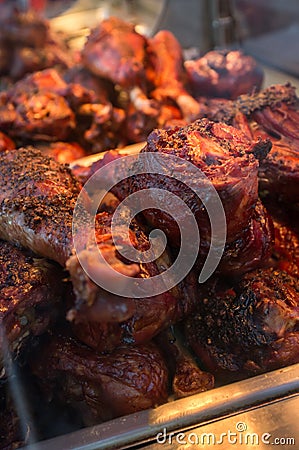 BBQ Turkey Legs Stock Photo