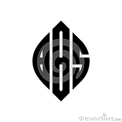 BBS circle letter logo design with circle and ellipse shape. BBS ellipse letters with typographic style. The three initials form a Vector Illustration