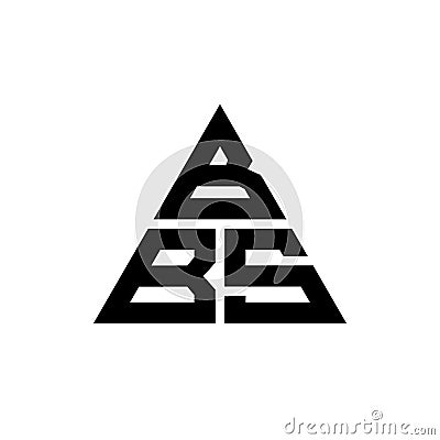 BBS triangle letter logo design with triangle shape. BBS triangle logo design monogram. BBS triangle vector logo template with red Vector Illustration