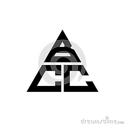 BCC triangle letter logo design with triangle shape. BCC triangle logo design monogram. BCC triangle vector logo template with red Vector Illustration