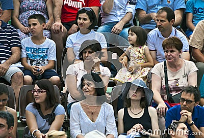 BCR Ladies Open Final Romanian Fans Editorial Stock Photo