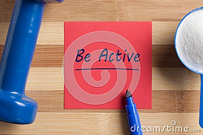 Be Active Concept Stock Photo