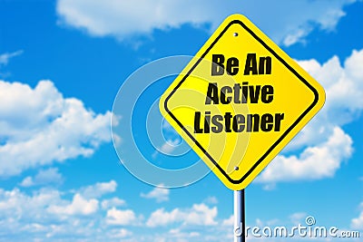 Be an active listener Stock Photo