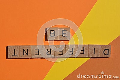 Be Different, see differently, visual perception Stock Photo