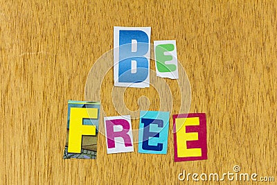 Be free enjoy freedom love laughter happy lifestyle Stock Photo
