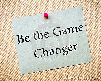 BE THE GAME CHANGER Stock Photo
