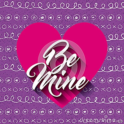 be mine card Stock Photo