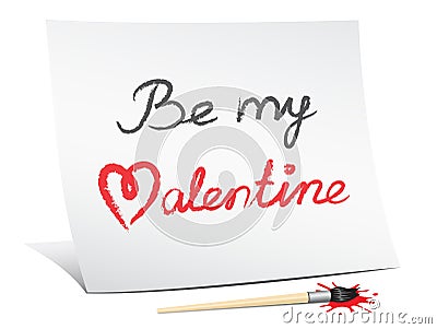 Be my valentine Vector Illustration