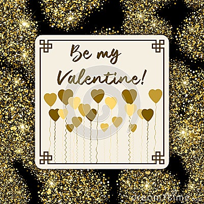 Be my Valentine Vector Illustration