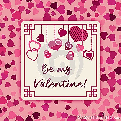 Be my Valentine Vector Illustration