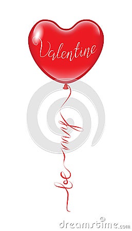 Be My Valentine. Valentines Day Lettering Card element. Vector Illustration