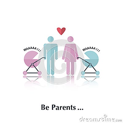 Be parents Vector Illustration