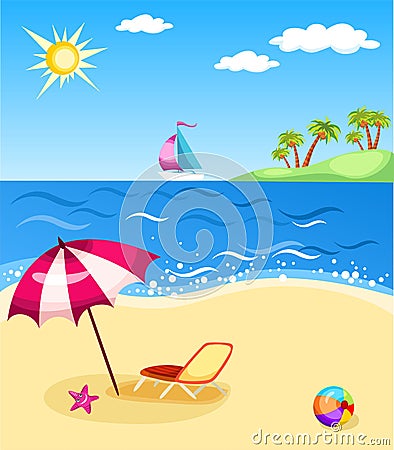 Beach Vector Illustration