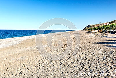 The beach Agios Merkourios Mourteri in Evia island, Greece Stock Photo
