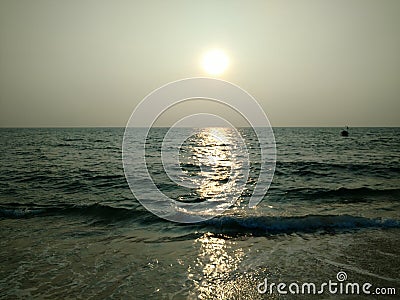 Beach at Arabian Sea Stock Photo