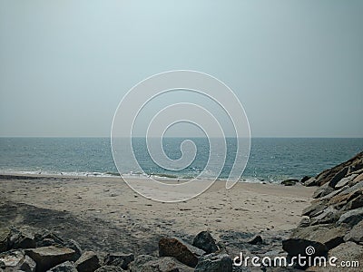 Beach at Arabian Sea Stock Photo