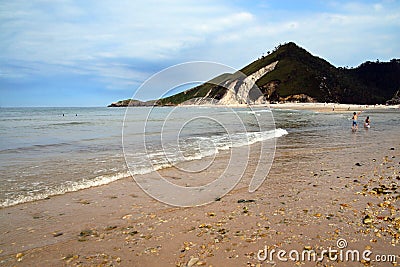 Beach in Asturias Stock Photo