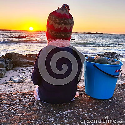 Beach baby Stock Photo