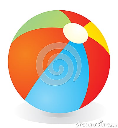 Beach ball Vector Illustration