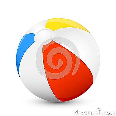 Beach ball Vector Illustration