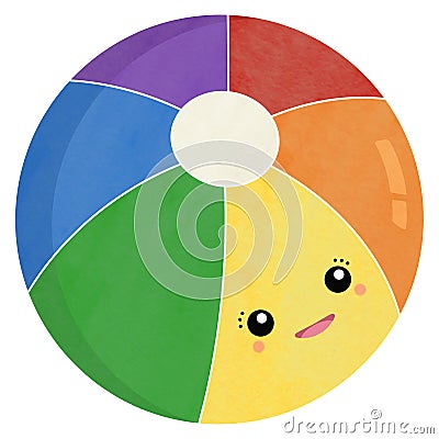 Beach ball Stock Photo