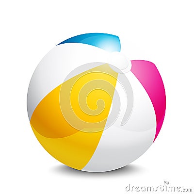 Beach ball Vector Illustration