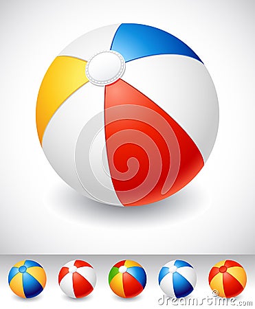 Beach ball Vector Illustration