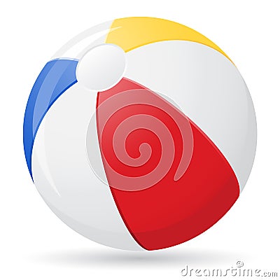 Beach ball vector illustration Vector Illustration