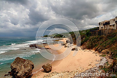 Beach on Barbados Stock Photo