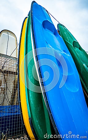 Beach Boards Stock Photo