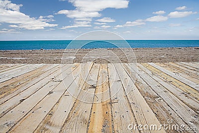 Beach Boardwalk Stock Photo