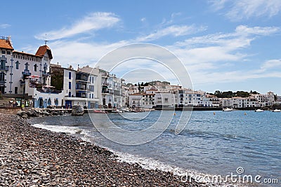 Beach in Cadaques, Spain Stock Photo