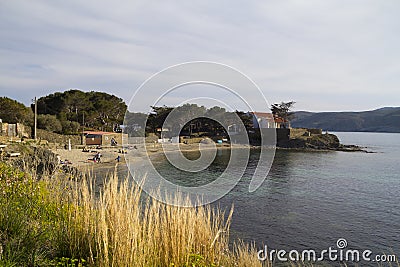 Beach in Cadaques Stock Photo