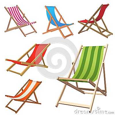 Beach Chair Vector Illustration